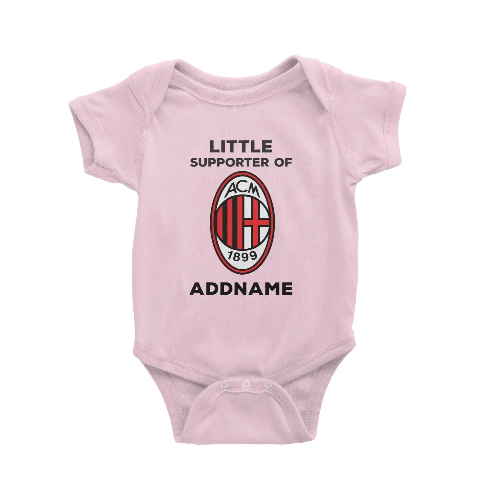 AC Milan Little Supporter Personalizable with Name Baby Romper