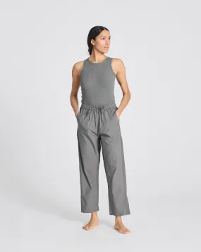 Astrid Pant Poplin - Metal Grey