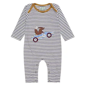 Car appliqué playsuit: Size 0-3M