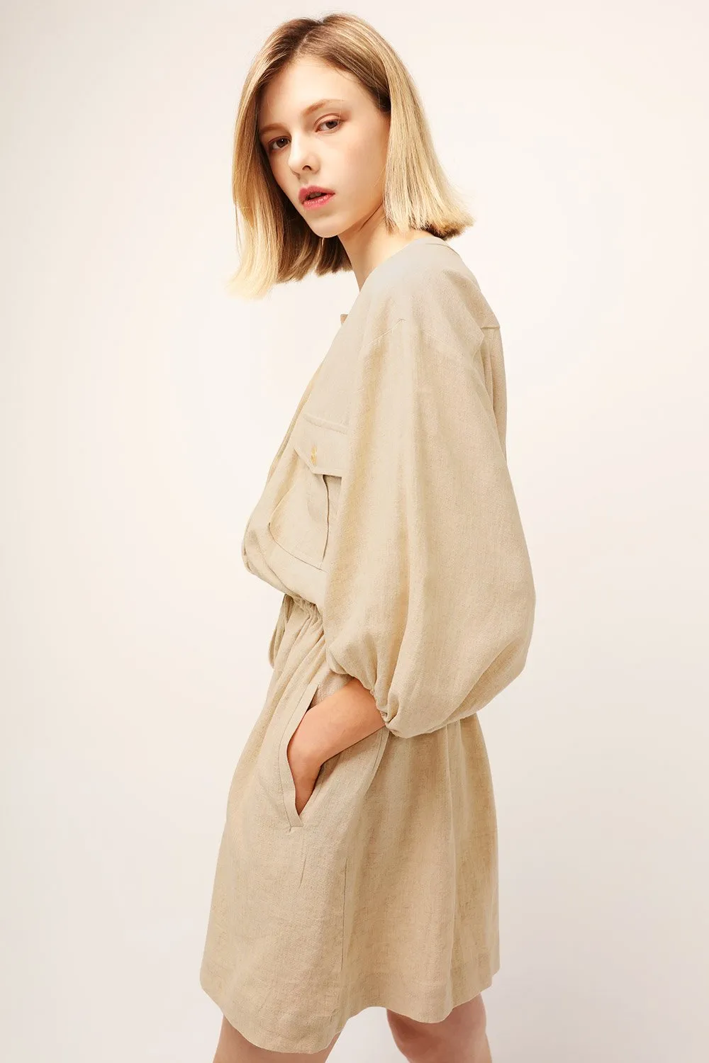 Elise Drawstring Waist Romper