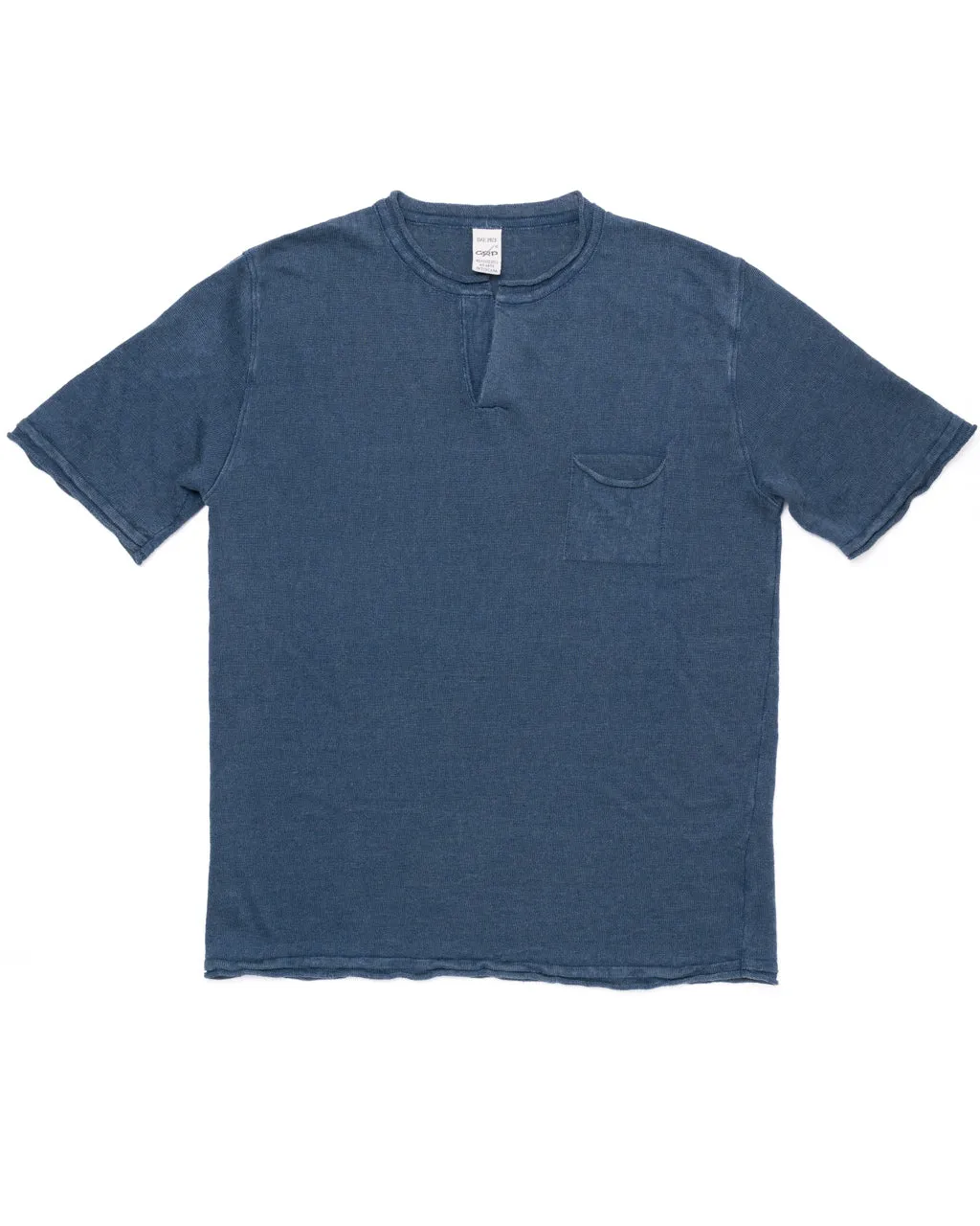 GRP Knitwear Neo Henley SF PL 10 Linen Knit Light Blue