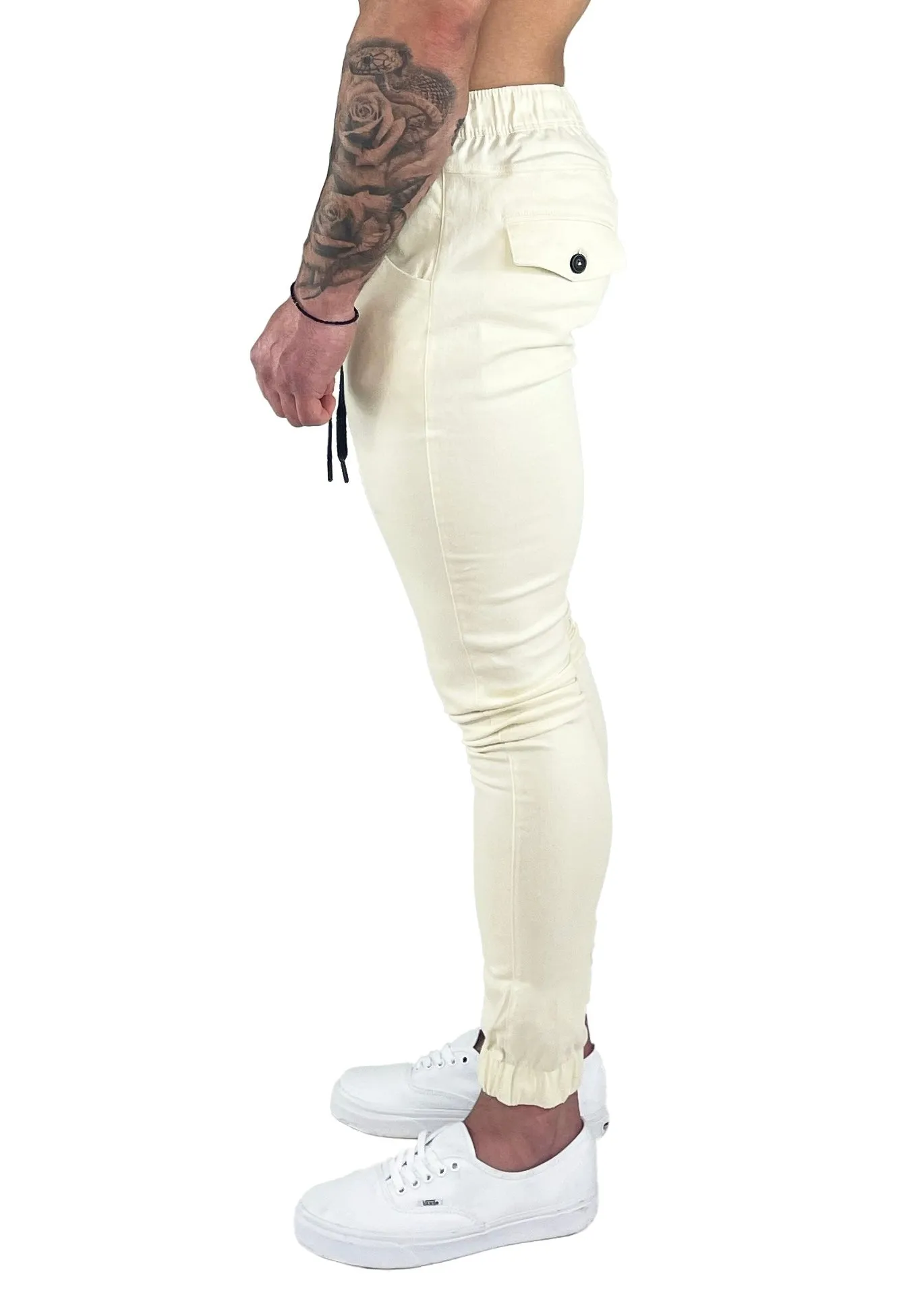 Jogger | Skinny Fit | Cream