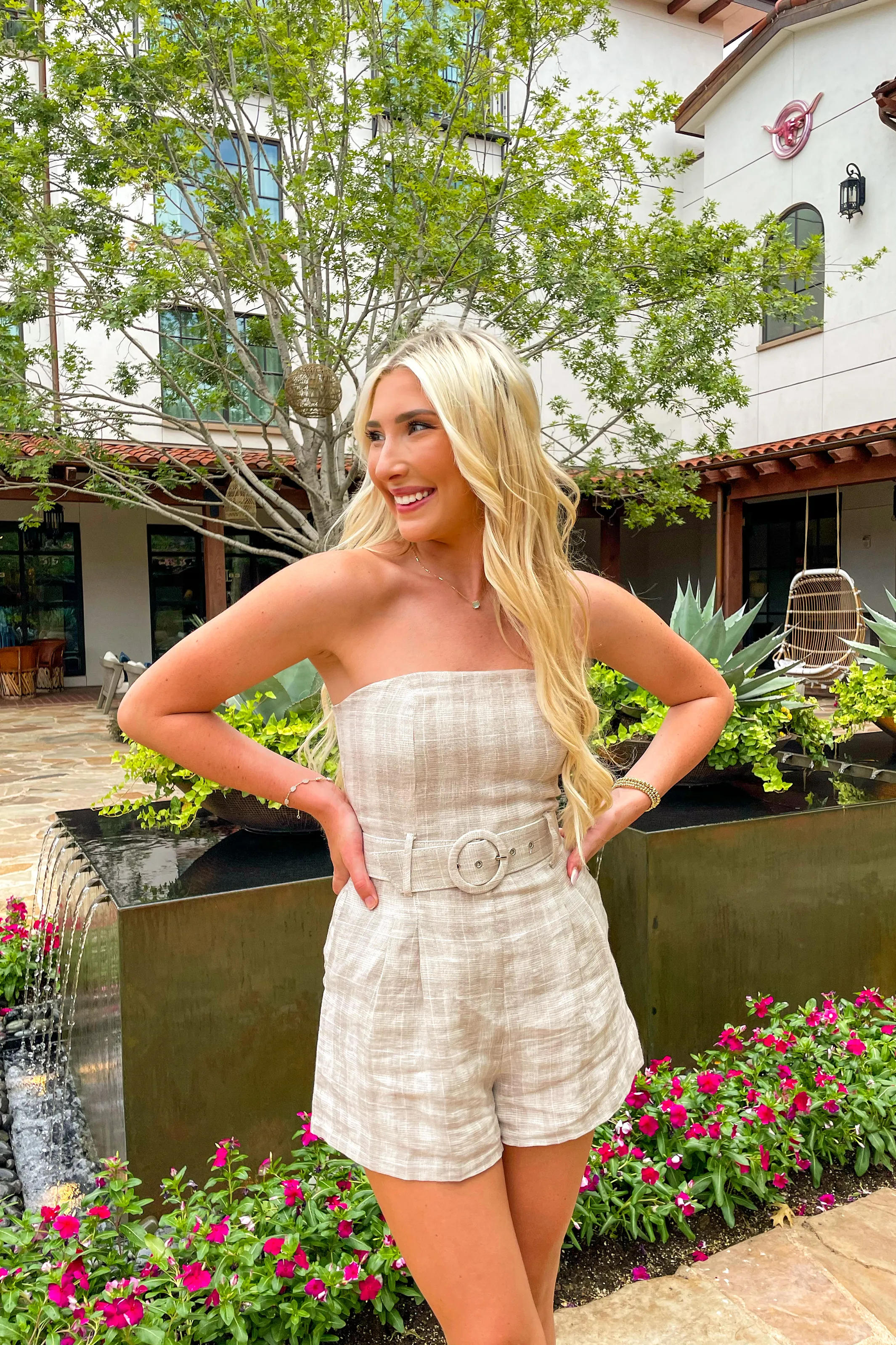 Sophia Strapless Romper