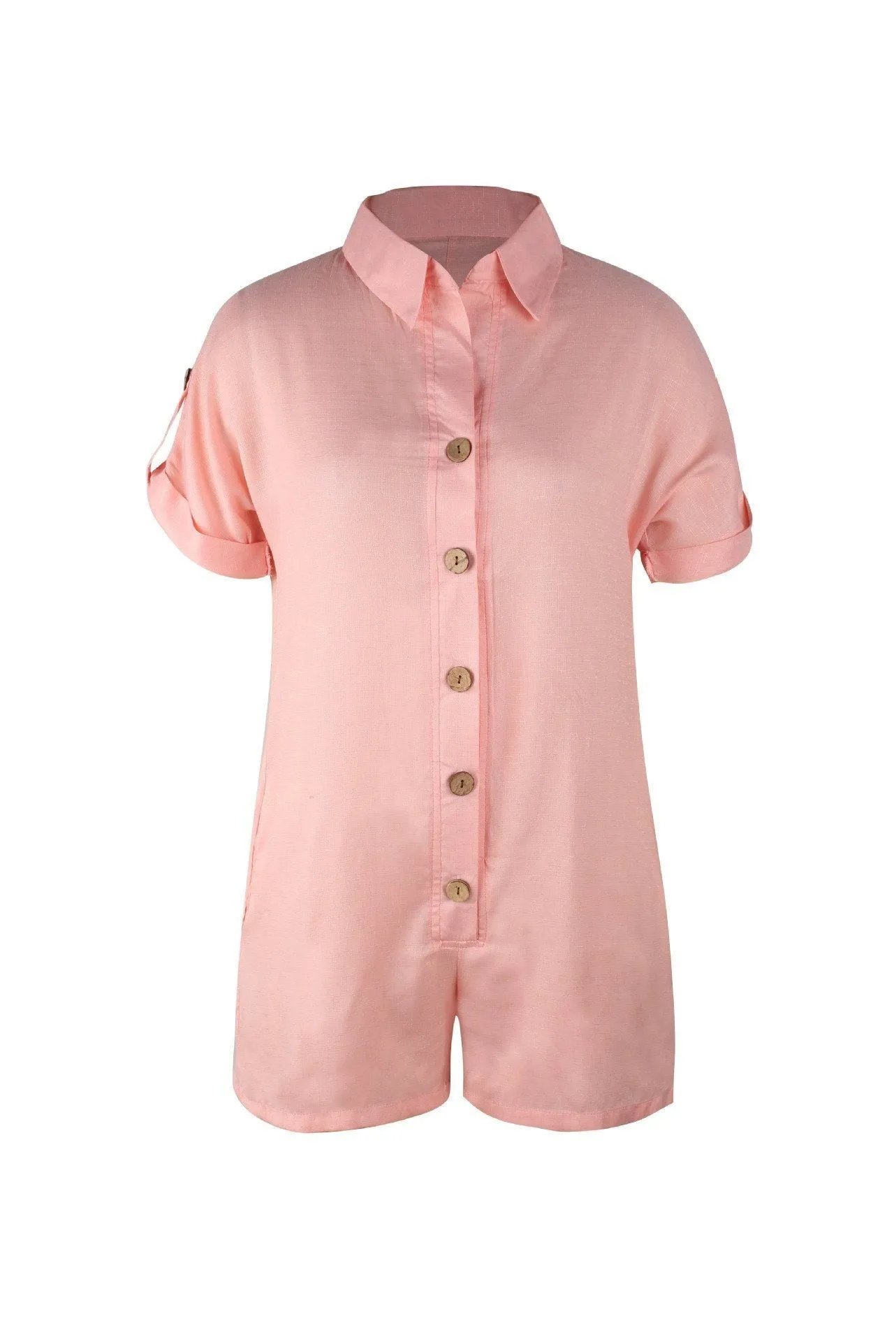 Streetwear Short Sleeve Shirt Romper